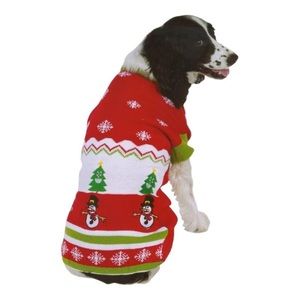 Ugly Sweater Party Holiday Pattern Dog Sweater